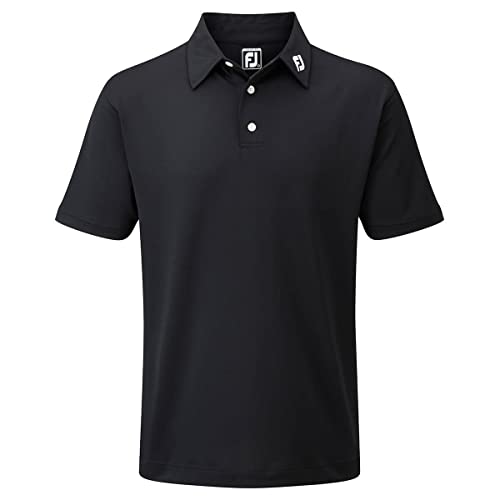 Footjoy Herren Stretch Pique Solid Poloshirt, Schwarz (Negro 91822), Large von FootJoy