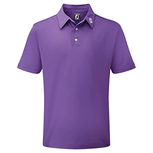 Footjoy Herren Stretch Pique Solid Poloshirt, Violett (Morado 91820), Medium von FootJoy