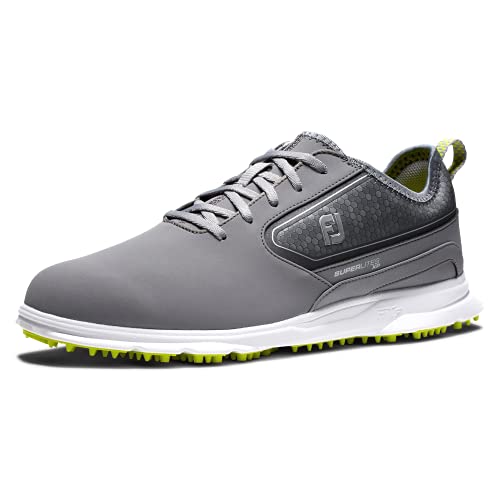 FootJoy Herren Superlites XP Golfschuh, Grey/White/Lime, 41 EU von FootJoy