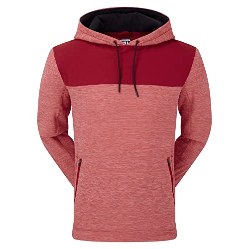 Footjoy Herren Thermal Hoddie Kapuzenpullover, Rot/Schwarz, Large von FootJoy