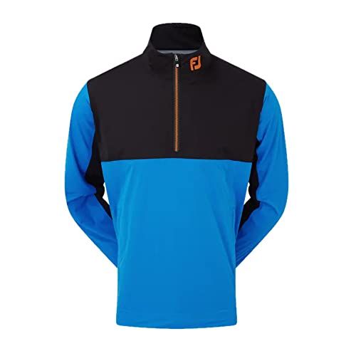 Footjoy Herren hydroknit Golf Jacke, Sapphire/Black/ORANGE, M von FootJoy