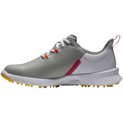 Footjoy Women's FJ Fuel Golf Shoe, Grey/White/Yellow, 10 von FootJoy