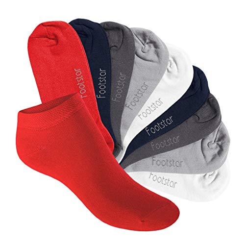 Footstar Kinder Sneaker Socken (10 Paar) - Sneak it! - Metropolis 23-26 von Footstar