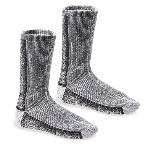 Footstar Damen & Herren Wollsocken (2er Pack) THERMO-ULTRA - Dunkelgrau 39-42 von Footstar