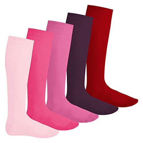 Footstar Herren & Damen Kniestrümpfe (5 Paar), Klassische Strümpfe aus Baumwolle - Everyday! - Berrytöne 39-42 Footstar Herren & Damen Kniestrümpfe (5 Paar), Klassische Strümpfe aus Baumwolle - Everyday! - Berrytöne 39-42 von Footstar