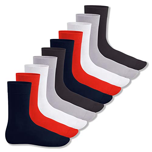 Footstar Herren & Damen Baumwollsocken (10 Paar), Klassische Socken aus Baumwolle - Everyday! - Metropolis 47-50 von Footstar