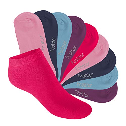 Footstar Kinder Sneaker Socken (10 Paar) - Sneak it! - Sweet Colours 27-30 von Footstar