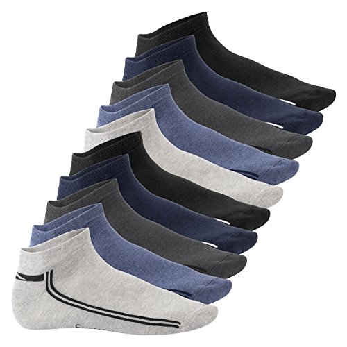 Footstar Damen & Herren Motiv Sneaker Socken (10 Paar) - Jeanstöne 39-42 von Footstar