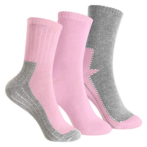 Footstar Kinder Frottee-Socken mit Motiv (3 Paar) Warme Socken mit Thermoeffekt - Rosa 23-26 von Footstar