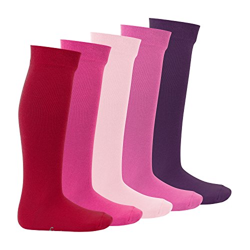 Footstar EVERYDAY! 5 Paar Kinder Kniestrümpfe - Berrytöne 27-30 von Footstar