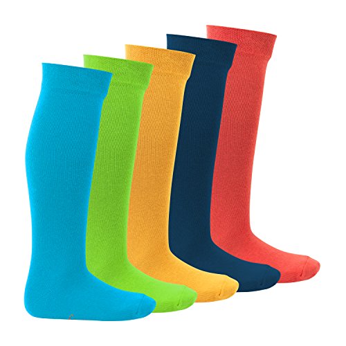 Footstar Kinder Kniestrümpfe (5 Paar) - Everyday! - Trendfarben 23-26 von Footstar