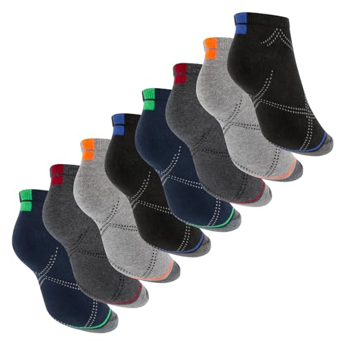 Footstar Herren & Damen Sneaker Socken (8 Paar) Kurze Sportsocken im Neon Look - Neon Muster 39-42 Footstar Herren & Damen Sneaker Socken (8 Paar) Kurze Sportsocken im Neon Look - Neon Muster 39-42 von Footstar