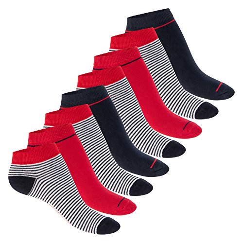 Footstar Damen Motiv Sneaker Socken (8 Paar), Kurze süße Söckchen mit Mustern - Mehrfarb-Pack 35-38 von Footstar