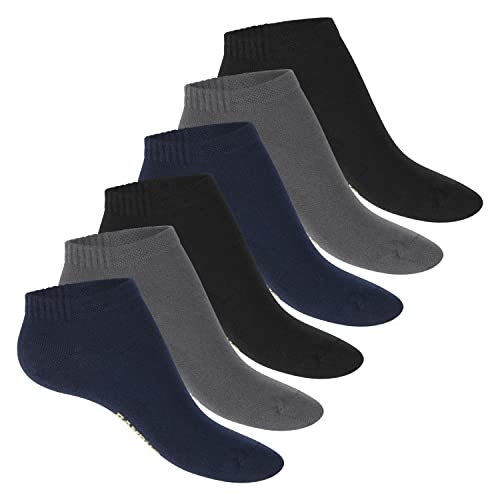 Footstar Damen Bambus Sneaker Socken (6 Paar), Kurze Socken aus nachhaltiger Viskose - Mix 35-38 von Footstar