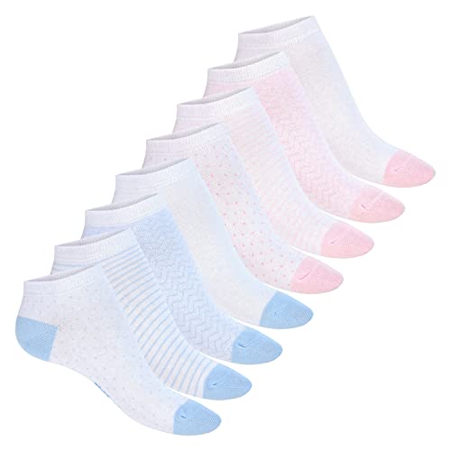 Footstar Damen Motiv Sneaker Socken (8 Paar), Kurze süße Söckchen mit Mustern - Mix 35-38 von Footstar