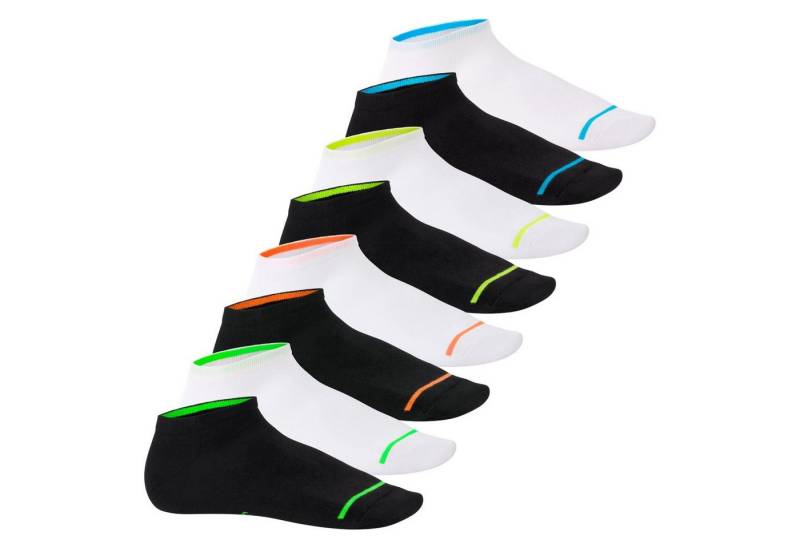 Footstar Füßlinge Damen & Herren Sneaker Socken (8 Paar) Neon Sportsocken von Footstar