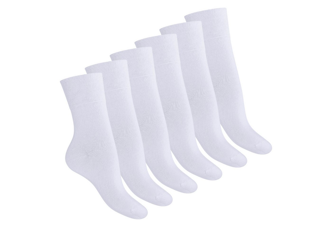 Footstar Gesundheitssocken Damen Gesundheitssocken (6 Paar) - Nahtfreie Diabetikersocken von Footstar