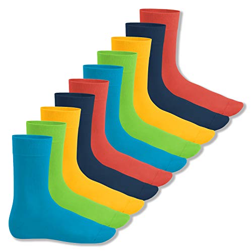 Footstar Herren & Damen Baumwollsocken (10 Paar), Klassische Socken aus Baumwolle - Everyday! - Trendfarben 47-50 von Footstar