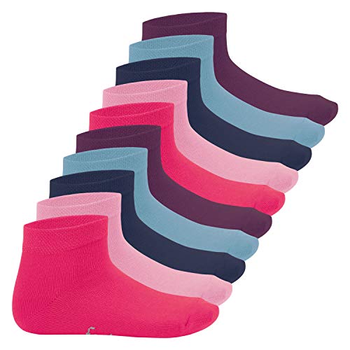 Footstar Kinder Kurzschaft Socken (10 Paar) - Sneak it! - Sweet Colours 23-26 von Footstar