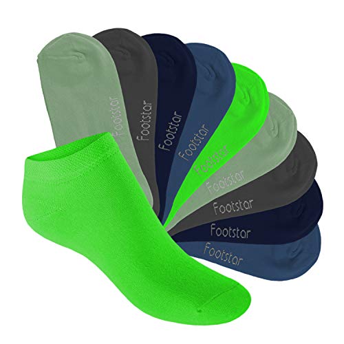 Footstar Kinder Sneaker Socken (10 Paar) - Sneak it! - Cool Colours 23-26 von Footstar