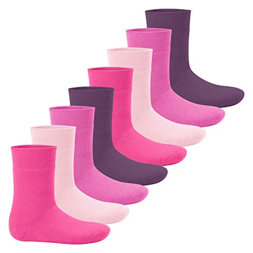 Footstar Kinder Wintersocken (8 Paar) Everyday! - Berrytöne 35-38 von Footstar