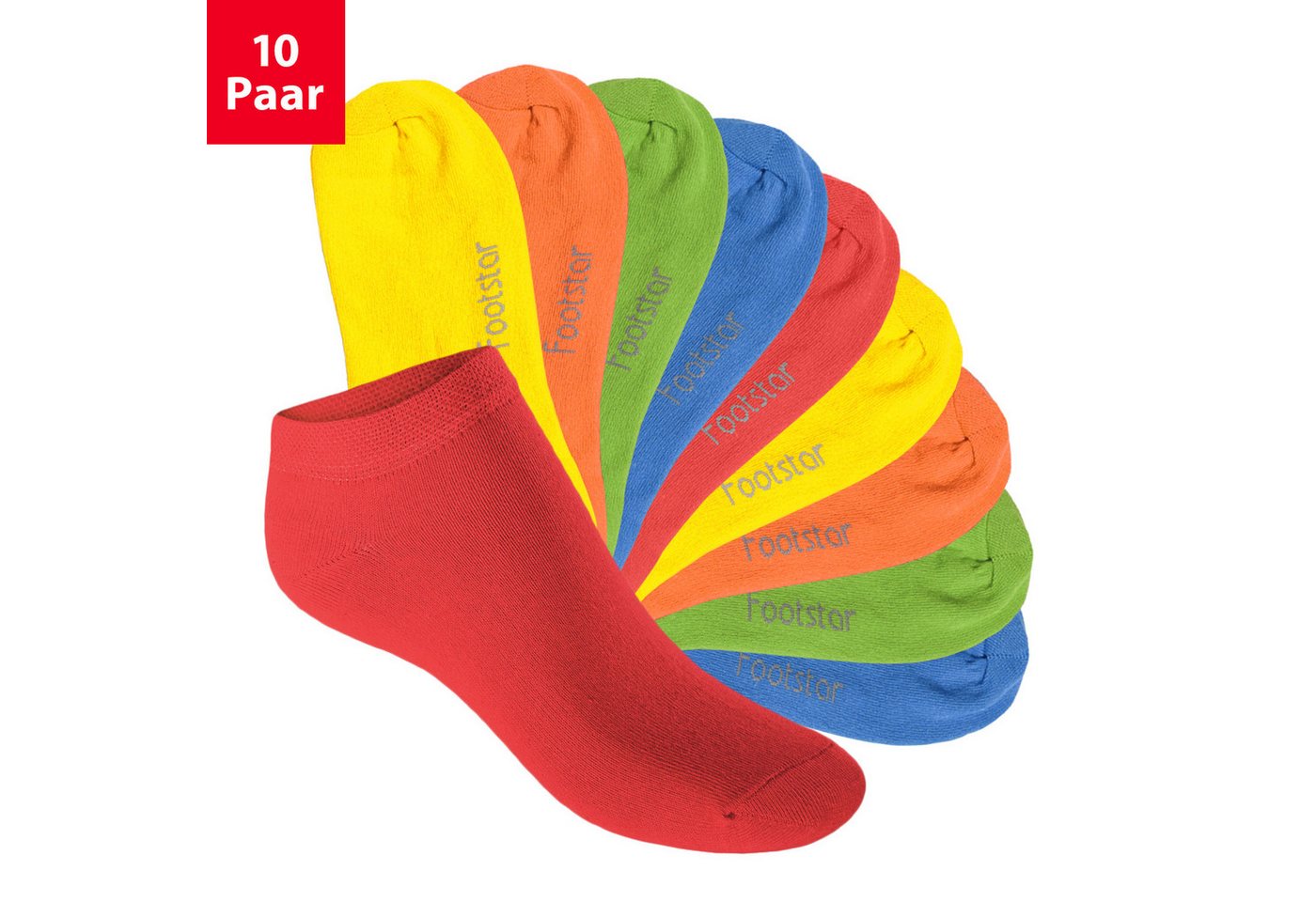 Footstar Kurzsocken EVERYDAY! 10 Paar Kinder Sneaker Socken Kurze Socken Footstar Kurzsocken EVERYDAY! 10 Paar Kinder Sneaker Socken Kurze Socken von Footstar