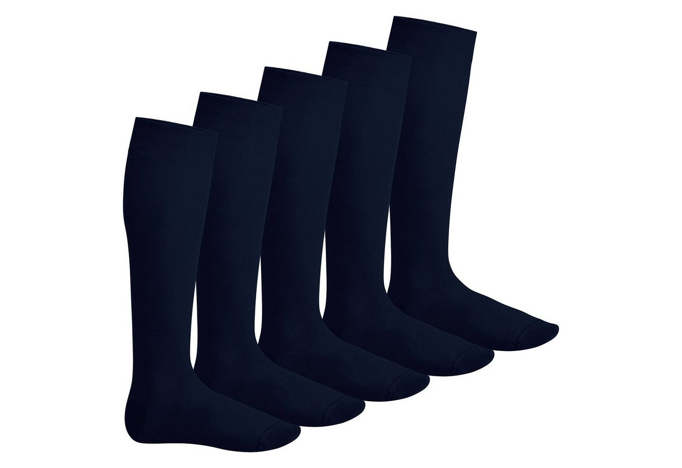 Footstar Langsocken Everyday! Damen & Herren Kniestrümpfe (5 Paar) mit Baumwolle von Footstar