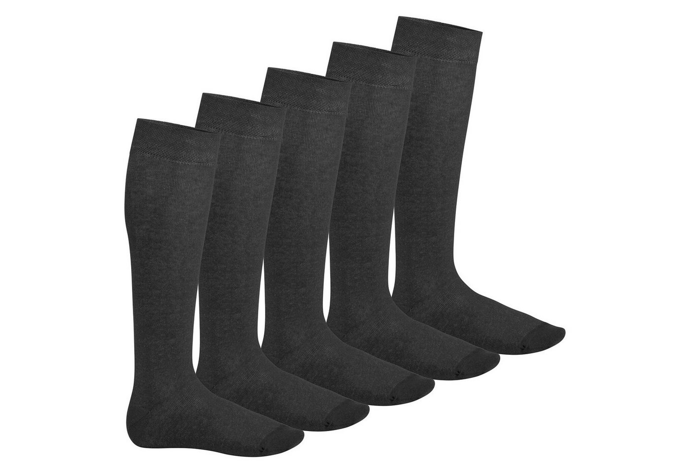 Footstar Langsocken Herren & Damen Kniestrümpfe (5 Paar) von Footstar