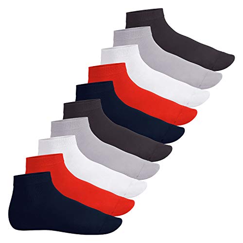 Footstar Herren & Damen Kurzschaft Socken (10 Paar) - Sneak it! - Metropolis 47-50 von Footstar