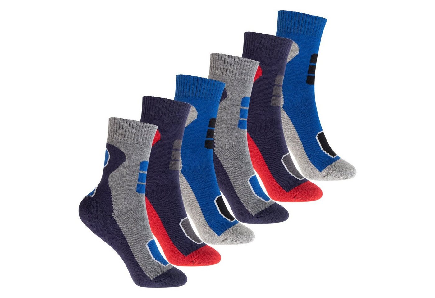 Footstar Thermosocken Bunte Kinder Outdoor Socken (6 Paar) Thermo Wintersocken von Footstar