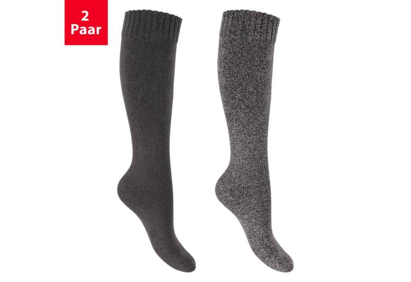 Footstar Thermosocken Damen Frottee Kniestrümpfe (2/4 Paar), Baumwolle, Thermo von Footstar