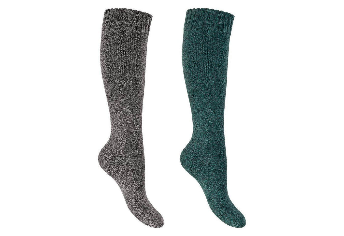 Footstar Thermosocken Damen Frottee Kniestrümpfe (2/4 Paar), Baumwolle, Thermo von Footstar