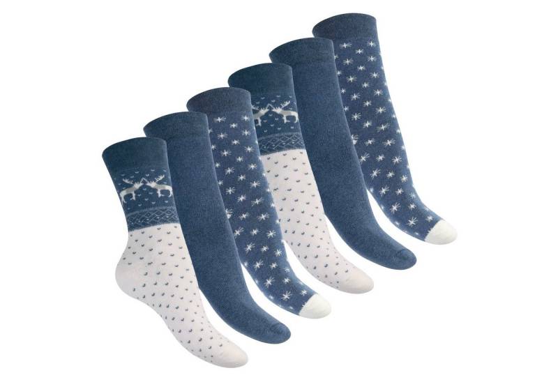 Footstar Thermosocken Damen Wintersocken (6 Paar) Warme Vollfrottee Thermo Socken von Footstar