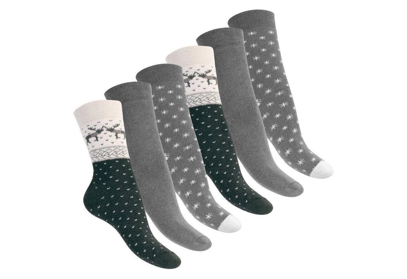 Footstar Thermosocken Damen Wintersocken (6 Paar) Warme Vollfrottee Thermo Socken von Footstar