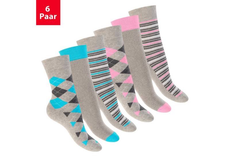 Footstar Thermosocken Damen Wintersocken (6 Paar) Warme Vollfrottee Thermo Socken von Footstar