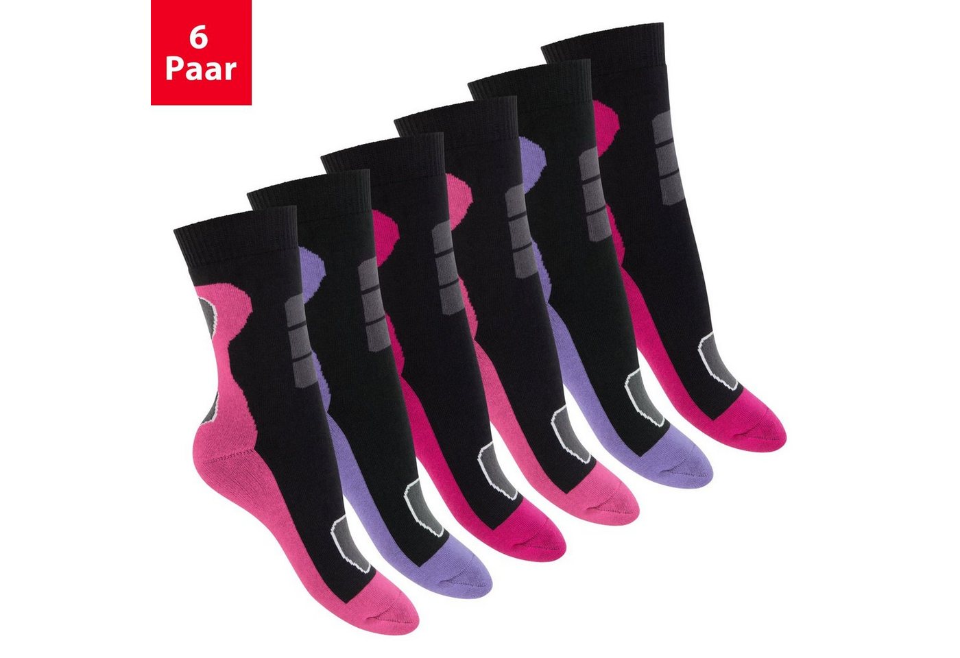 Footstar Thermosocken Damen Wintersocken (6 Paar) Warme Vollfrottee Thermo Socken von Footstar