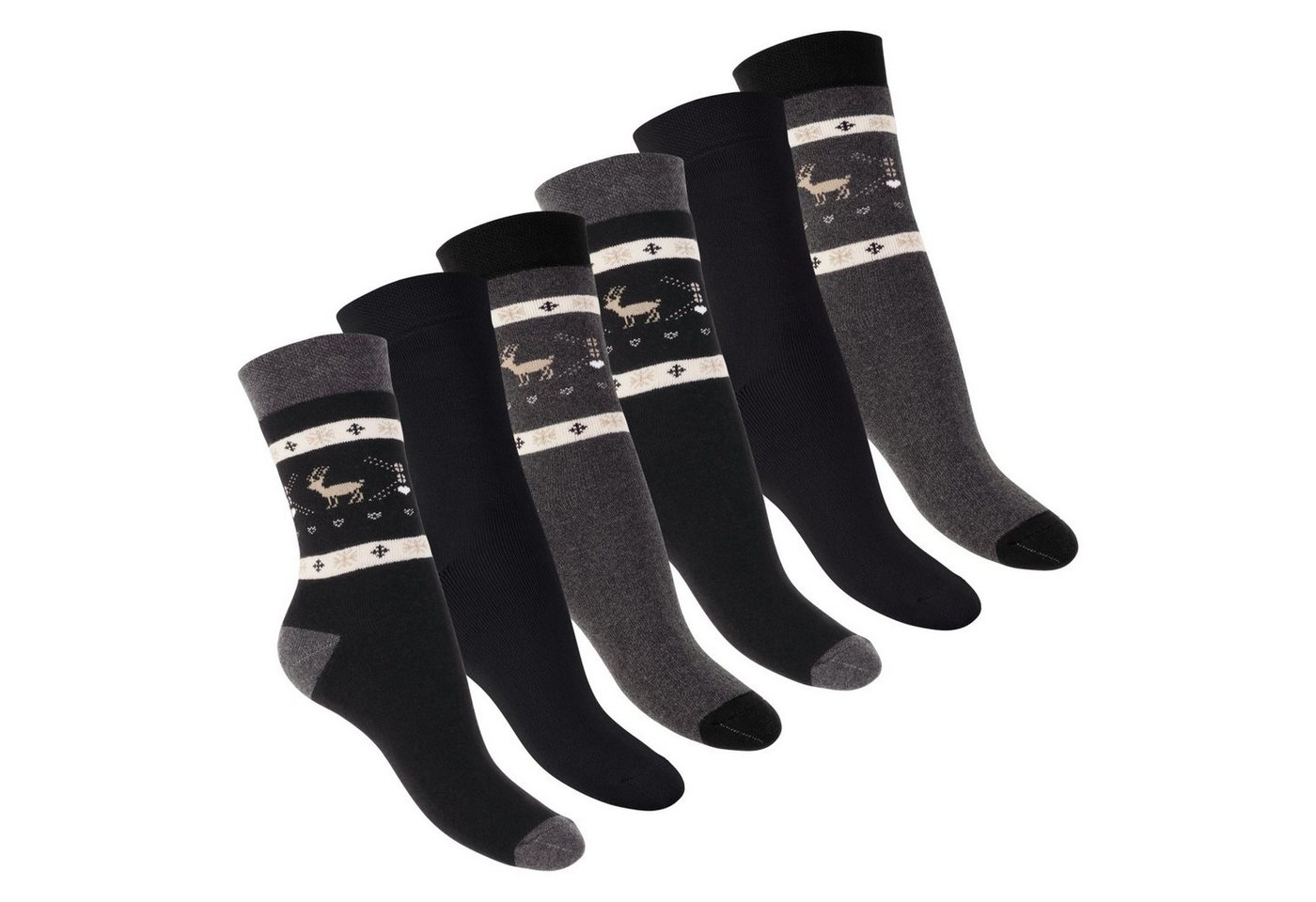 Footstar Thermosocken Damen Wintersocken (6 Paar) Warme Vollfrottee Thermo Socken von Footstar