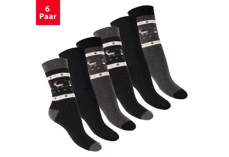 Footstar Thermosocken Damen Wintersocken (6 Paar) Warme Vollfrottee Thermo Socken von Footstar