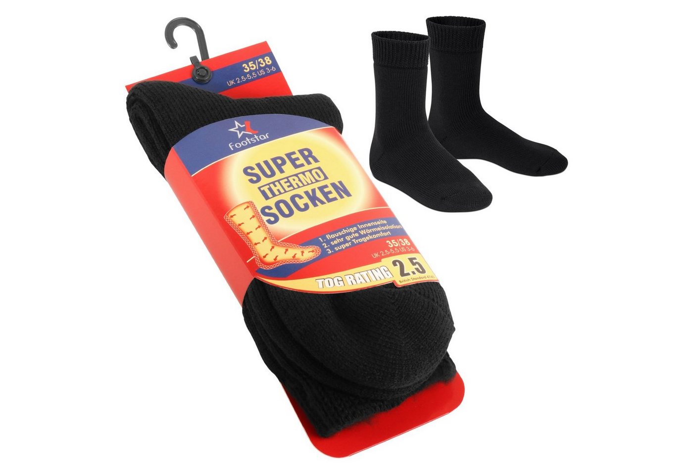 Footstar Thermosocken Damen & Herren Thermo Socken (1 Paar) extra warm von Footstar