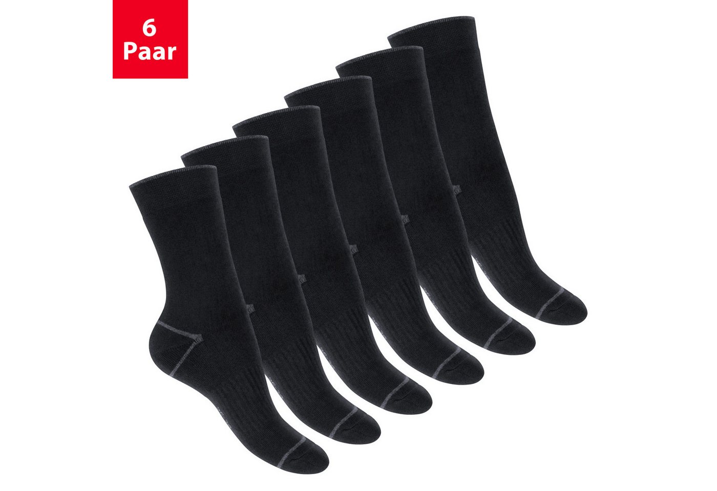 Footstar Thermosocken Thermo Winter Socken (6 Paar) für Damen & Herren, Vollfrottee von Footstar