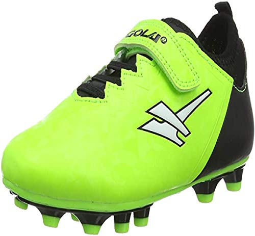 Gola „Activo5“ - Turnschuhe für Jungen und Mädchen für Einsatz bei Fußball auf Kunstrasen , Grün - Blade Lime Schwarz - Größe: 27 EU von Footwear Studio