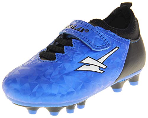 Gola Blade Fußballschuhe für Jungen und Kinder, Astroturf-Noppen, Sportschuhe, Blau und Schwarz, Größe 27 von Footwear Studio