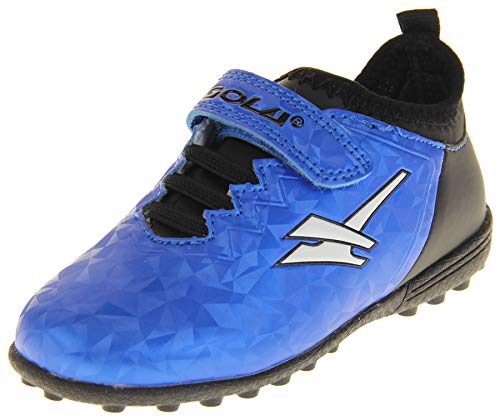 Gola Astro Turf Kinder Sportschuhe mit Schnürung, Fußballschuhe, Blau - Blau Schwarz Aka883 - Größe: 26 EU von Footwear Studio