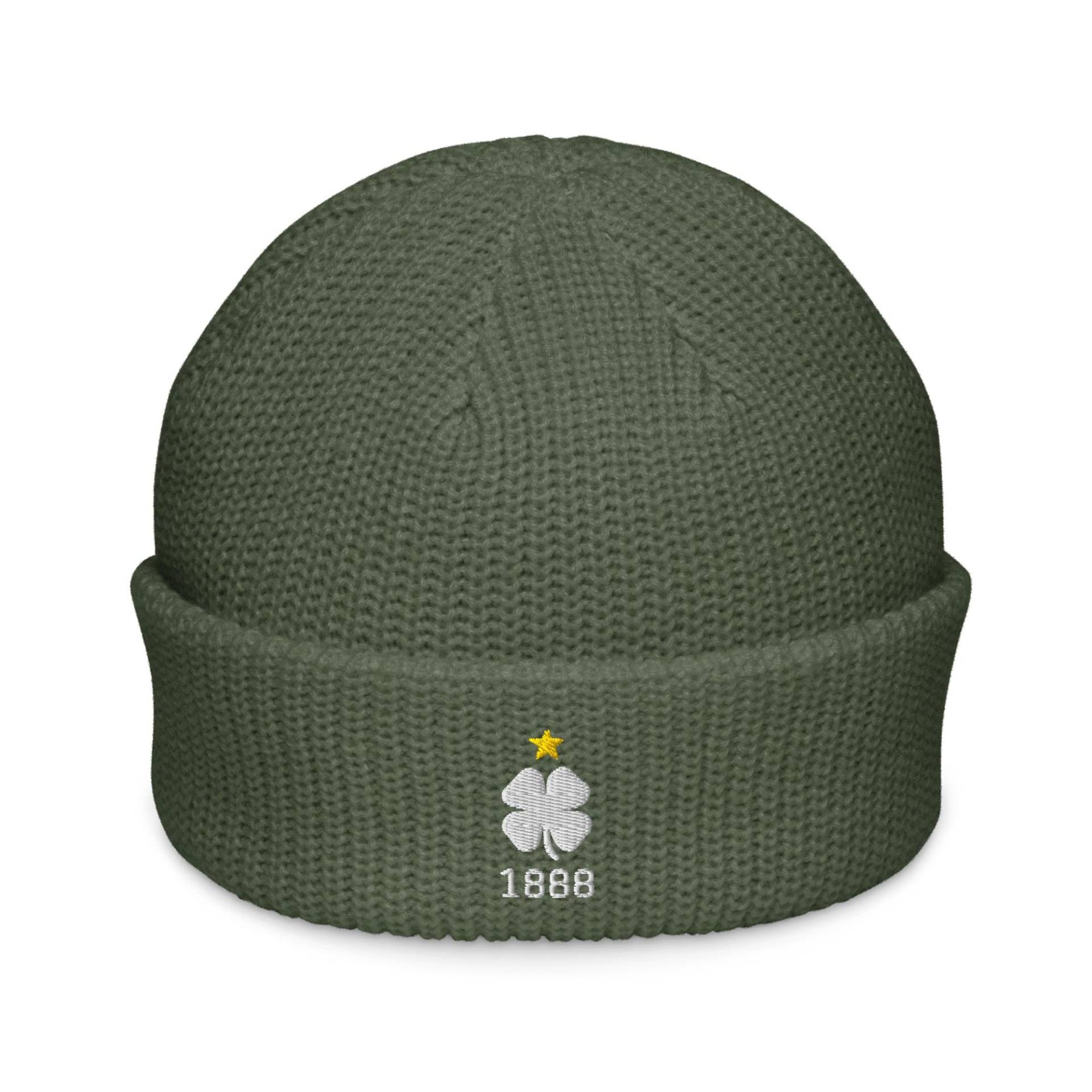 Celtic Bhoys 1888 Scotland Minimalist Design Embroidered Fisherman Beanie Soccer Football Hat von FootynRich