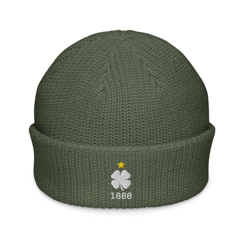 Celtic Bhoys 1888 Scotland Minimalist Design Embroidered Fisherman Beanie Soccer Football Hat von FootynRich