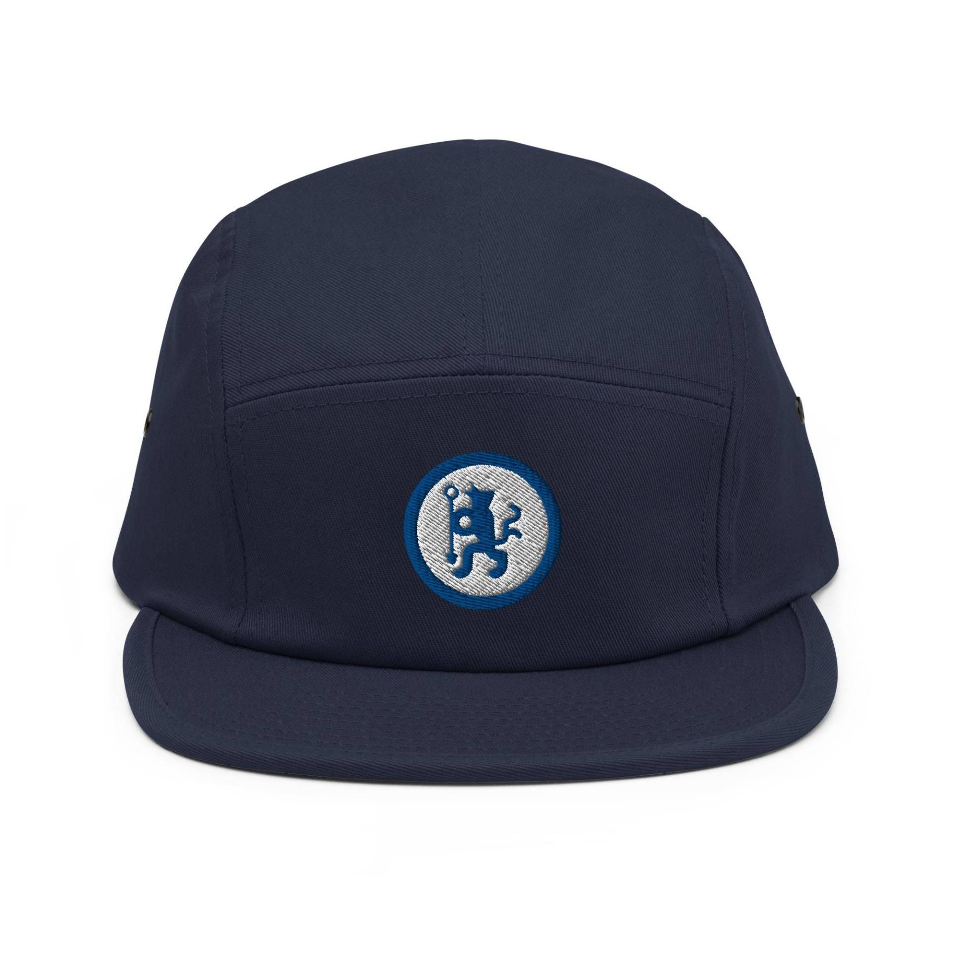 Chelsea Blue Lion London Minimalist Design Embroidered Five Panel Cap Soccer Football Hat von FootynRich