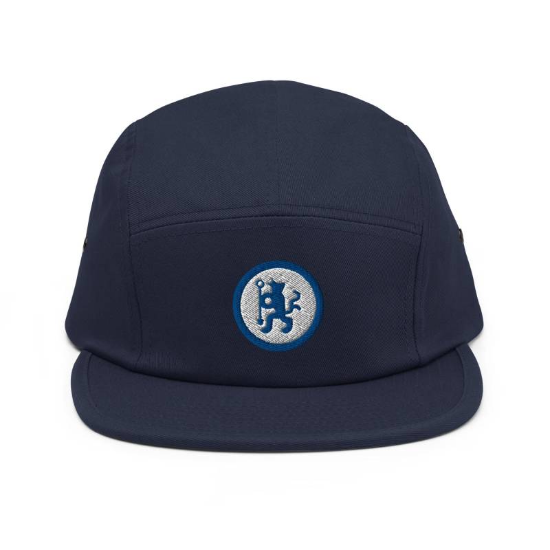 Chelsea Blue Lion London Minimalist Design Embroidered Five Panel Cap Soccer Football Hat von FootynRich