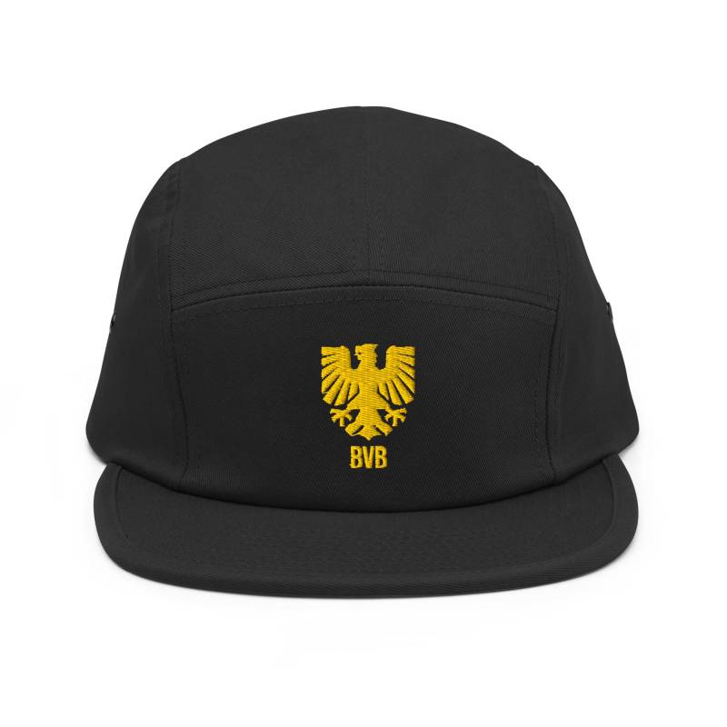 Dortmund Minimalist Design Embroidered Five Panel Cap Soccer Football Hat von FootynRich