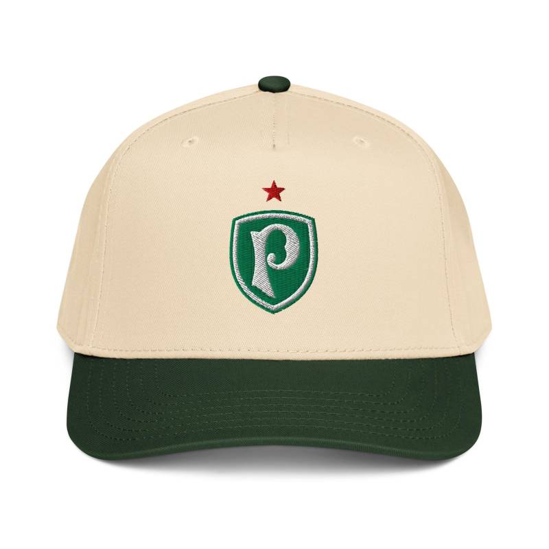 Palmeiras Brazil Minimalist Design Embroidered 5 Panel Mid-Profile Baseball Cap Soccer Hat von FootynRich