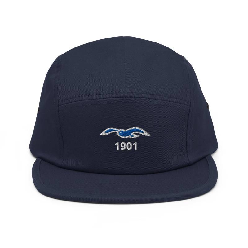 Seagulls Minimalist Design Embroidered Five Panel Cap Soccer Football Hat von FootynRich
